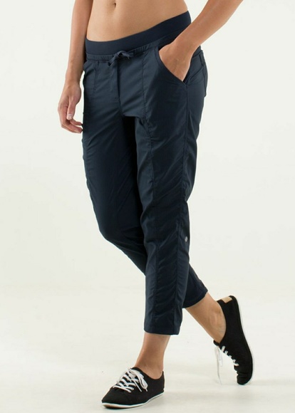 lululemon athletica Pants - lululemon Street to Studio Crop Black 4 Unlined